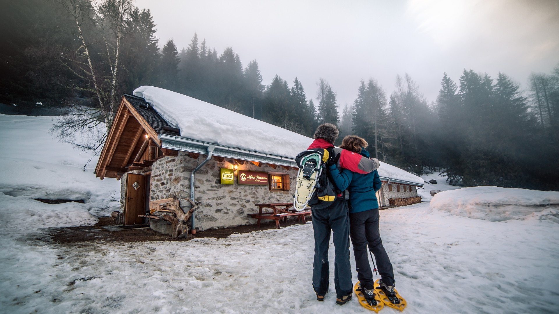 Ciaspole in Notturna