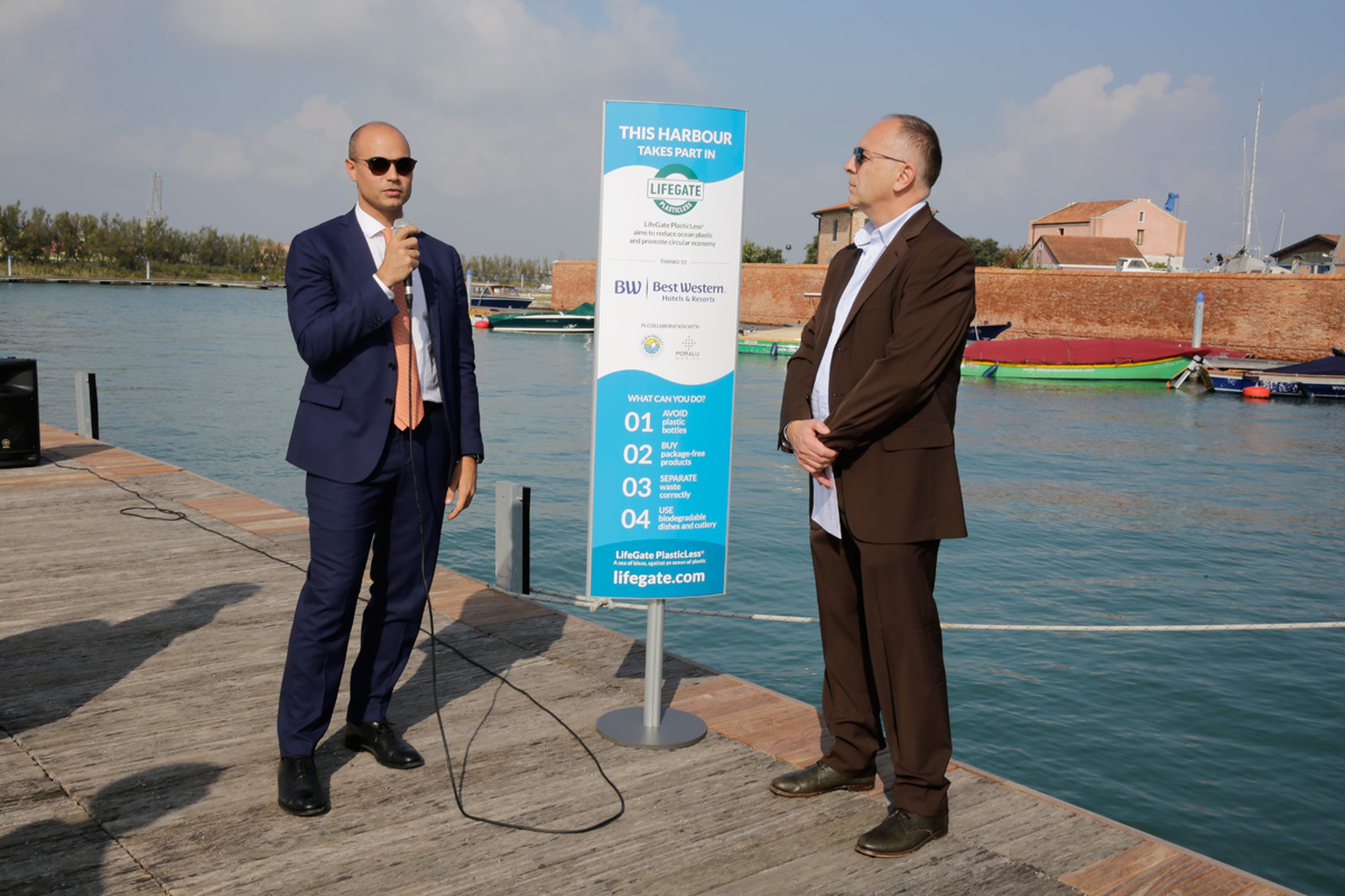 Inaugurazione del Seabin di Venezia, Porto della Certosa