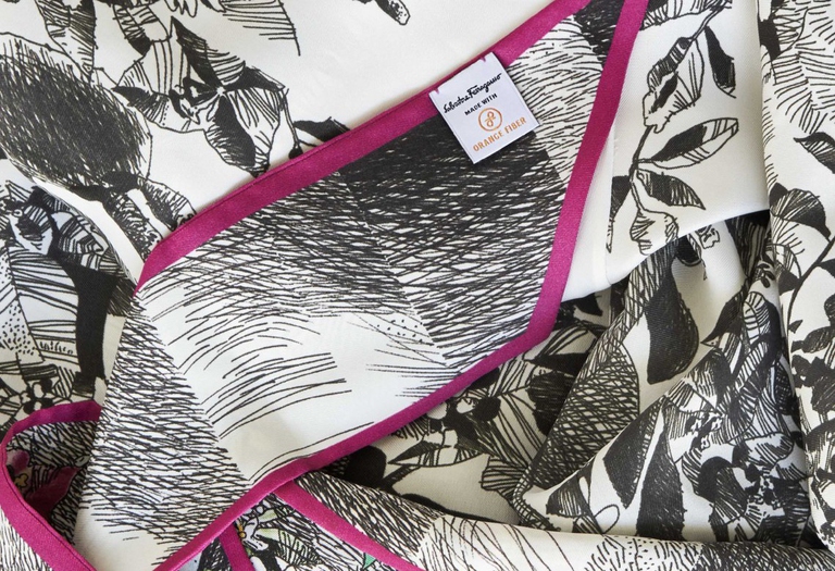 ferragamo orange fiber collection