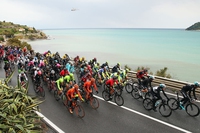 Ciclisti, runner e auto ibride in strada insieme per lo sport e l’ambiente
