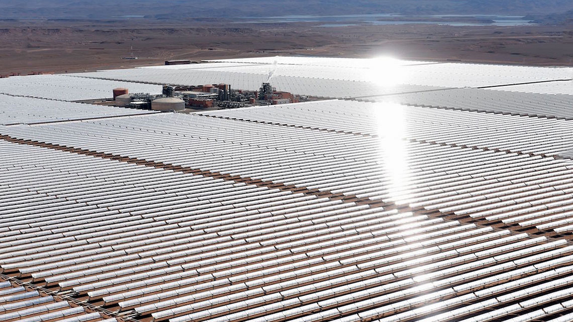 Noor solar plant in Ouarzazate, Morocco