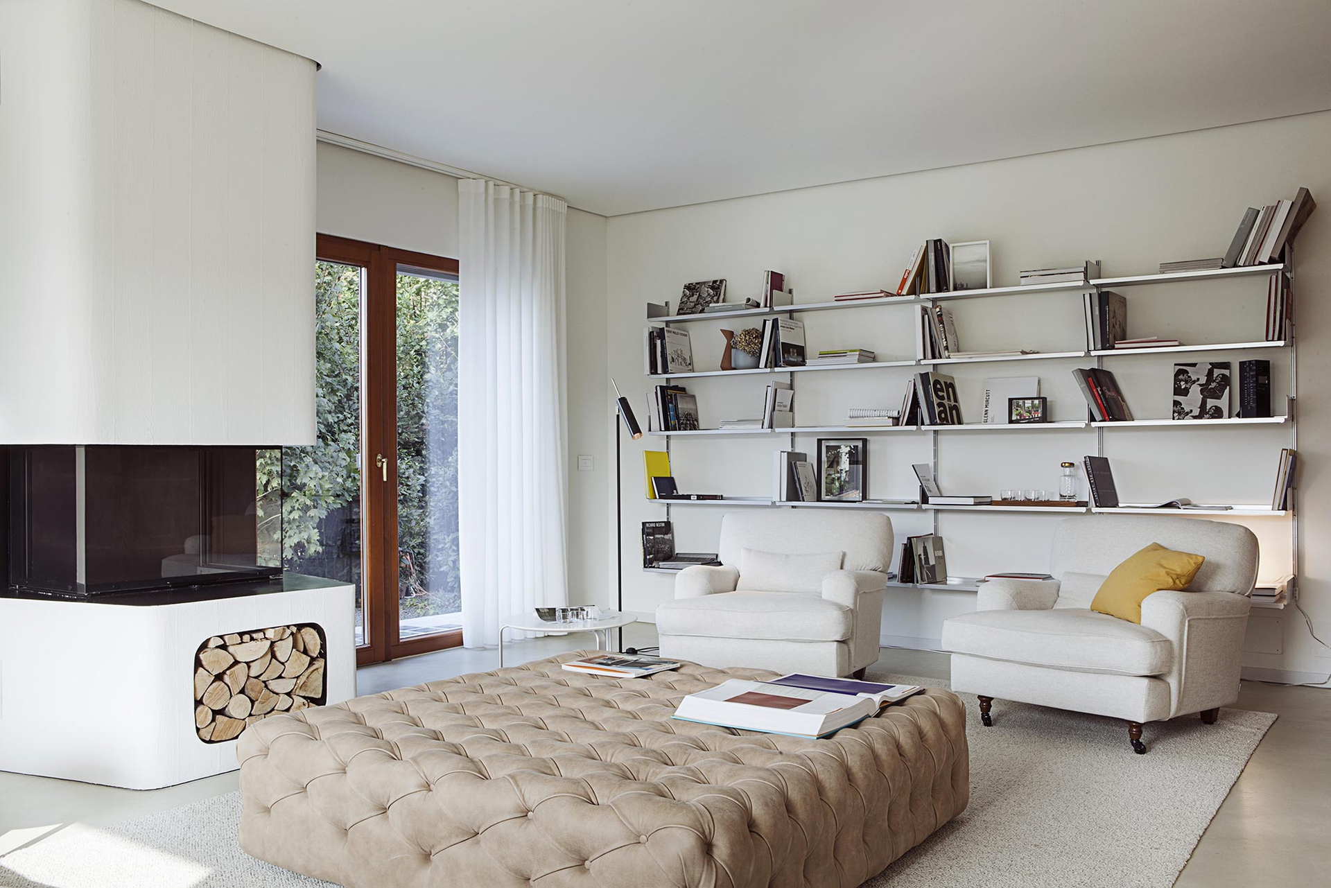 Casa vetrina Moretti-More, una vista del soggiorno