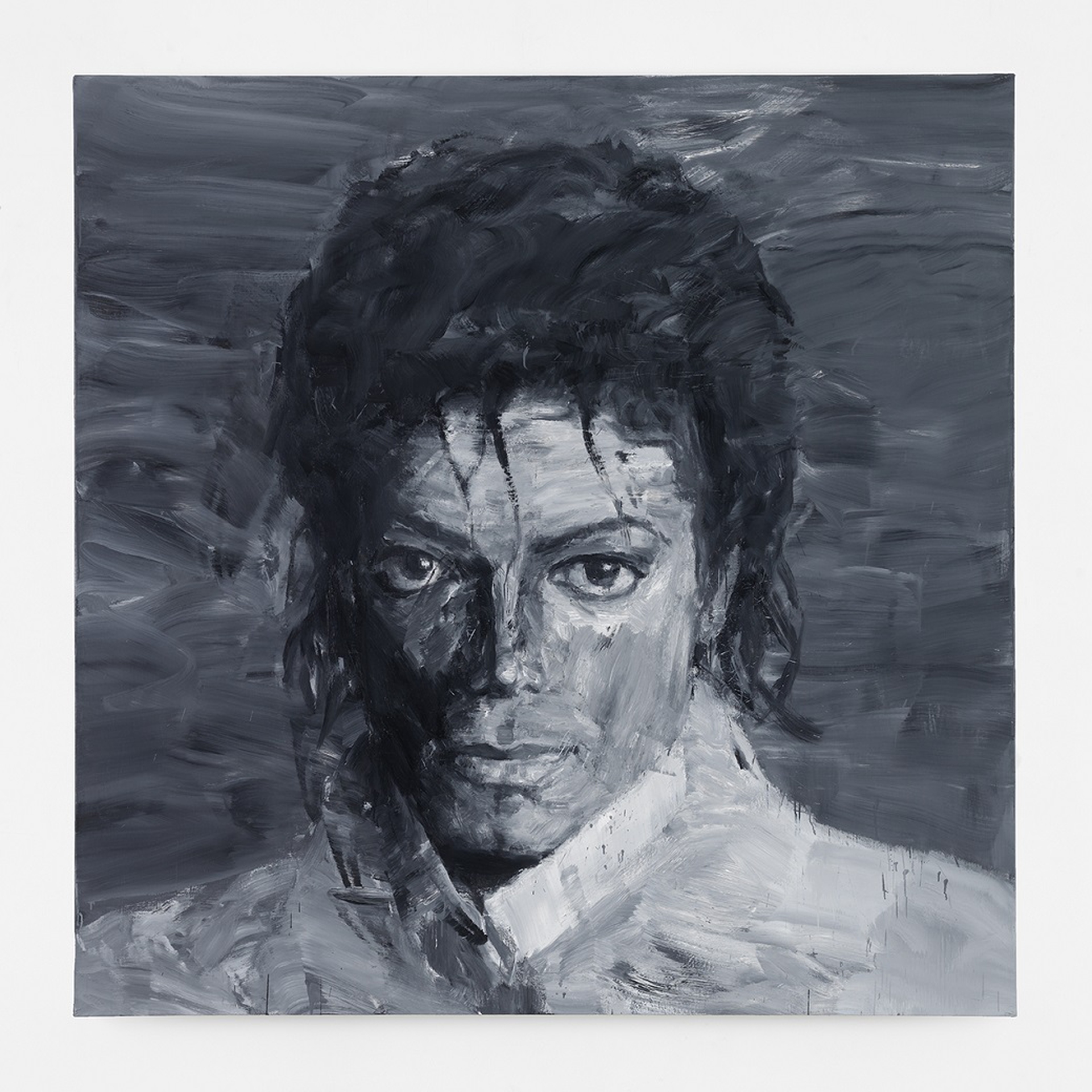 In memory of Michael Jackson by Yan Pei Ming