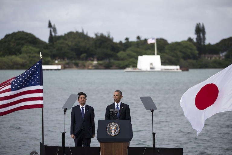 Obama Abe Pearl harbor