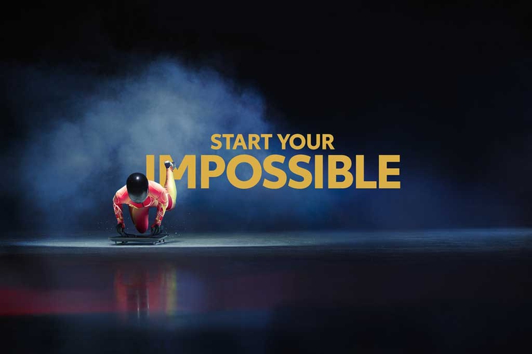 La campagna globale di Start Your Impossible ha per protagonisti atleti di diverse discipline olimpiche e paralimpiche.  Spirito di incoraggiamento, sfida ai propri limiti e progresso sono fra i valori della campagna. 