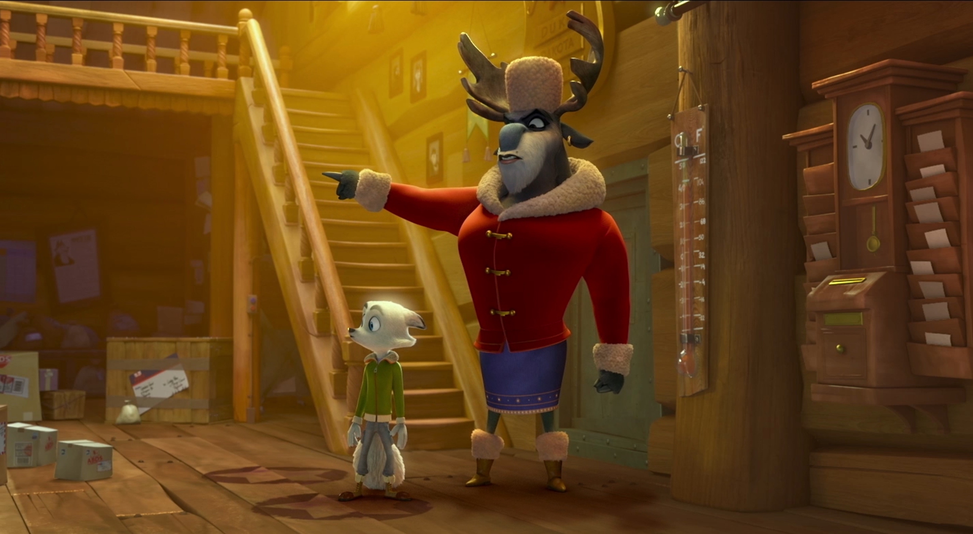 Magda è l'autorevole caribù a capo dell'Abds, il servizio postale di Taigasville