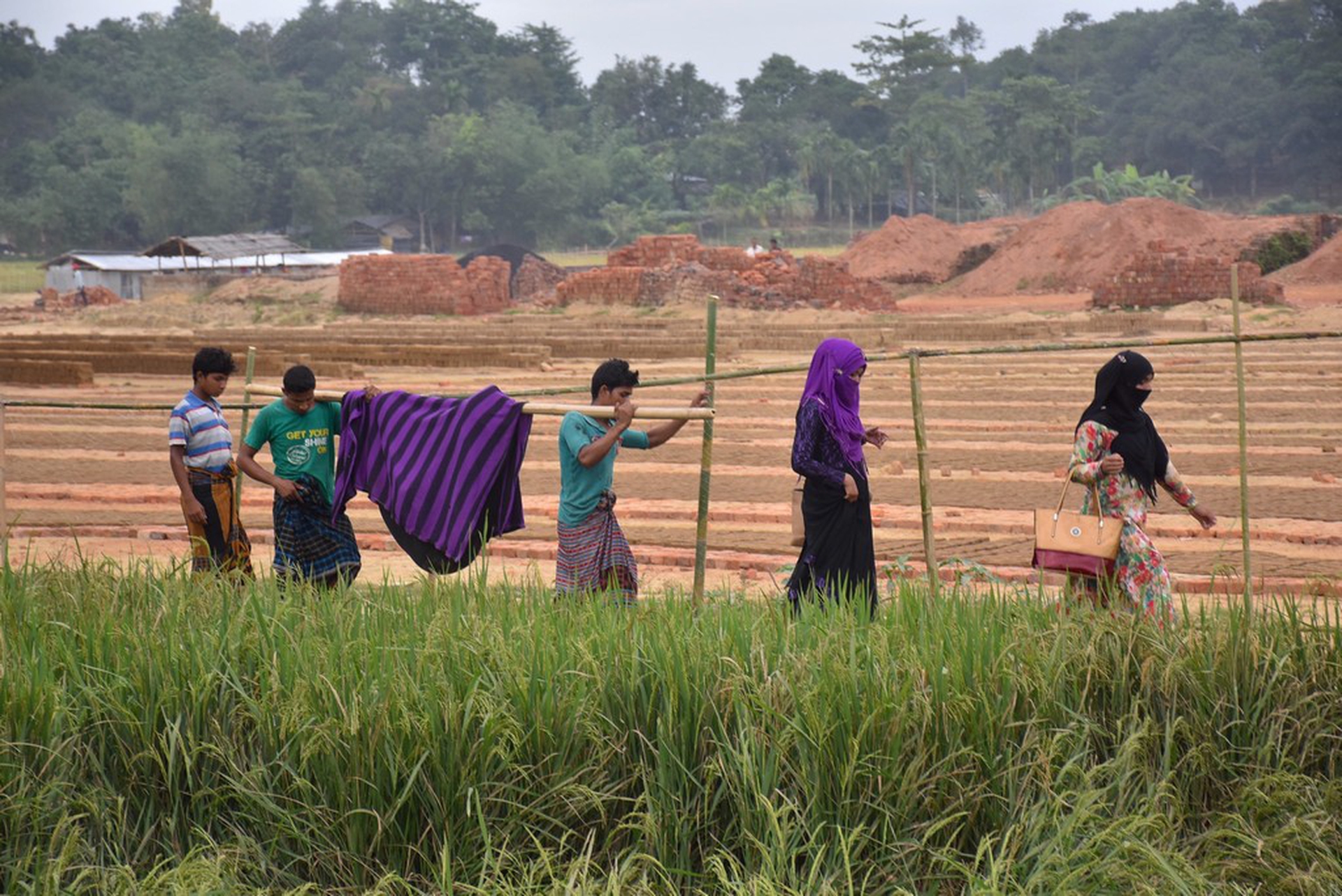 Rohingya refugees in the Balukhali camp