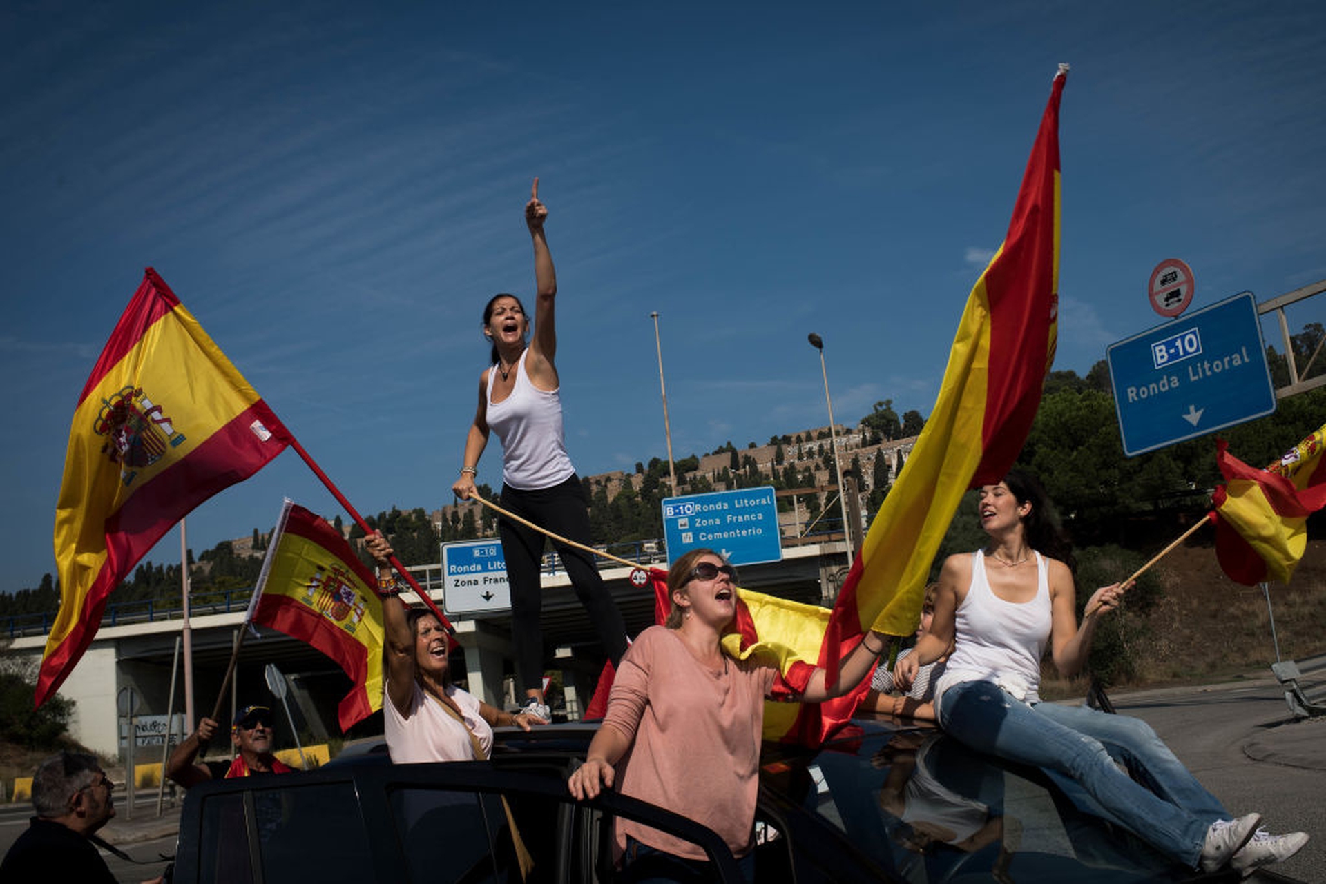 Manifestazione contro il separatismo catalano