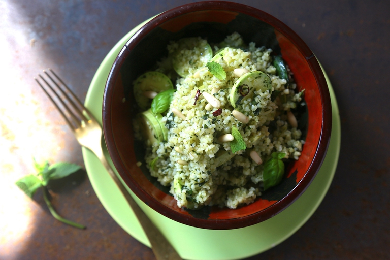 bulgur con zucchine trombetta