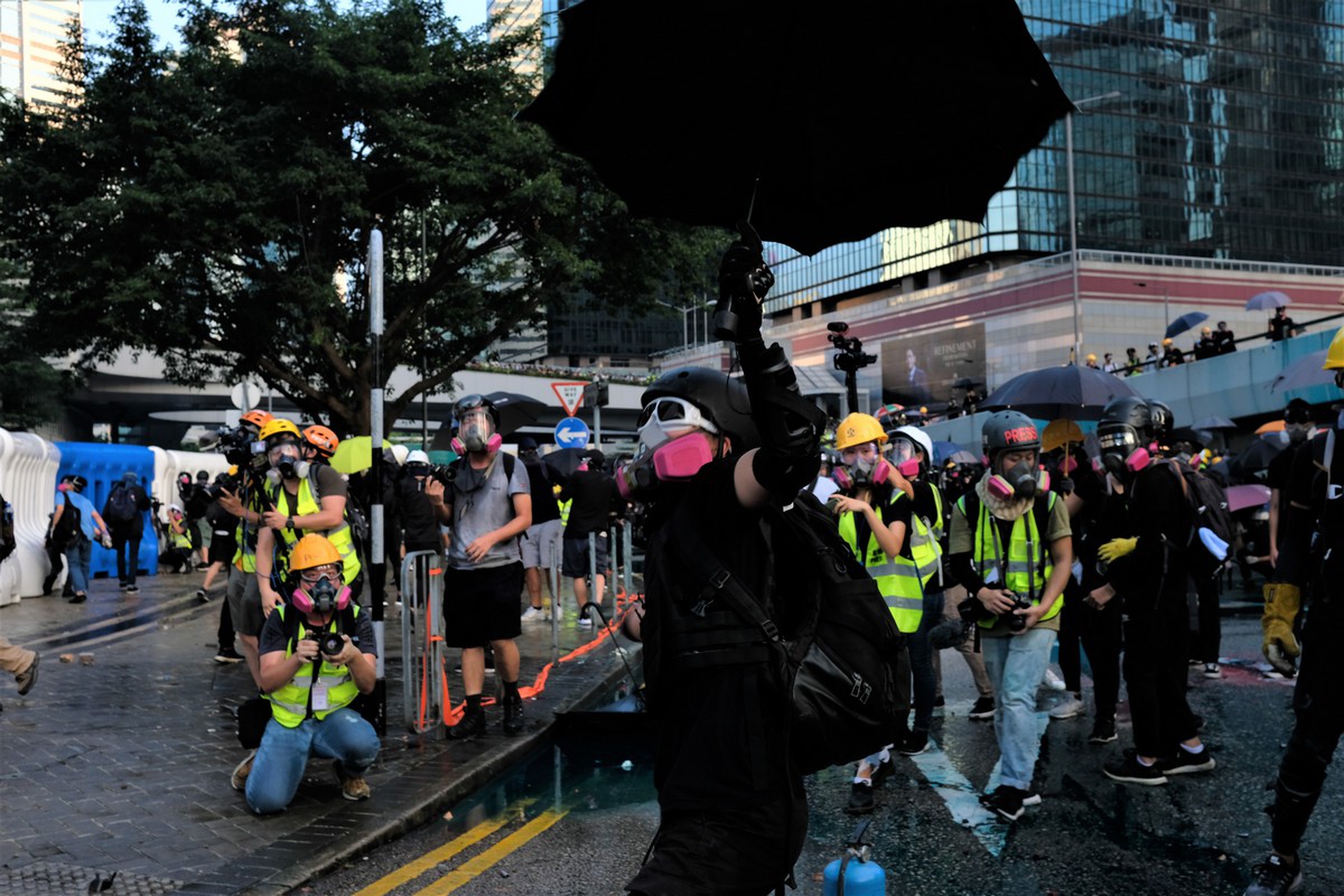 Le proteste ad Hong Kong il 15 settembre