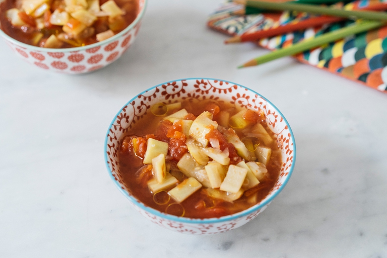  Minestrina di zucchina lunga