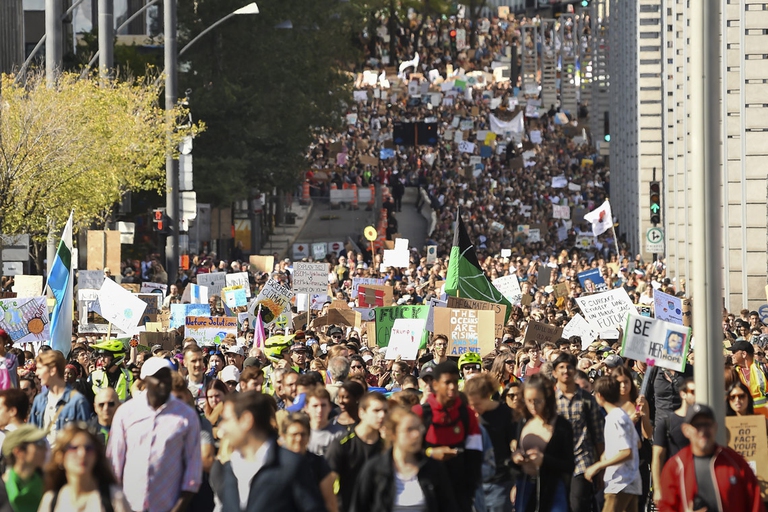 greta thunberg sciopero mondiale per il clima montreal canada proteste crisi climatica justin trudeau