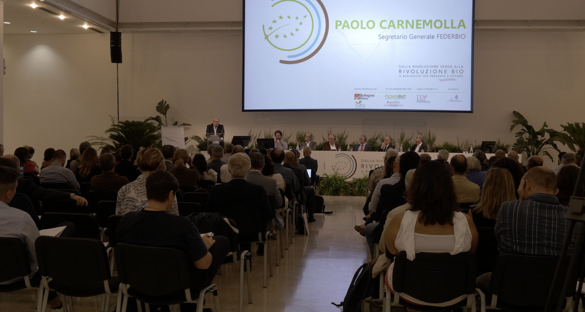 Paolo Carnemolla segretario Federbio presente agli stai generali del bio