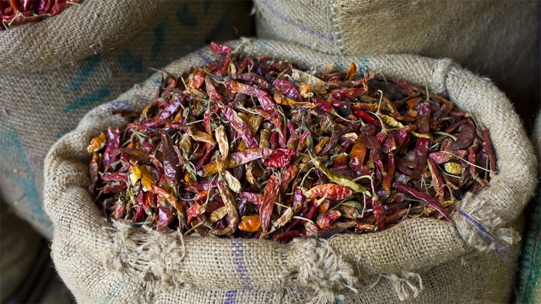 La cucina indiana usa molto il peperoncino per insaporire i propri cibi