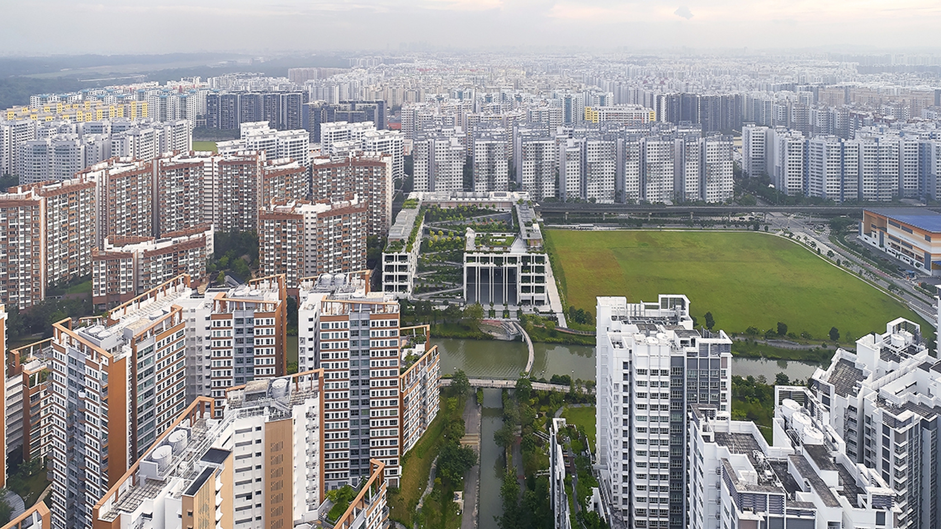 Il quartiere Punggol a Singapore