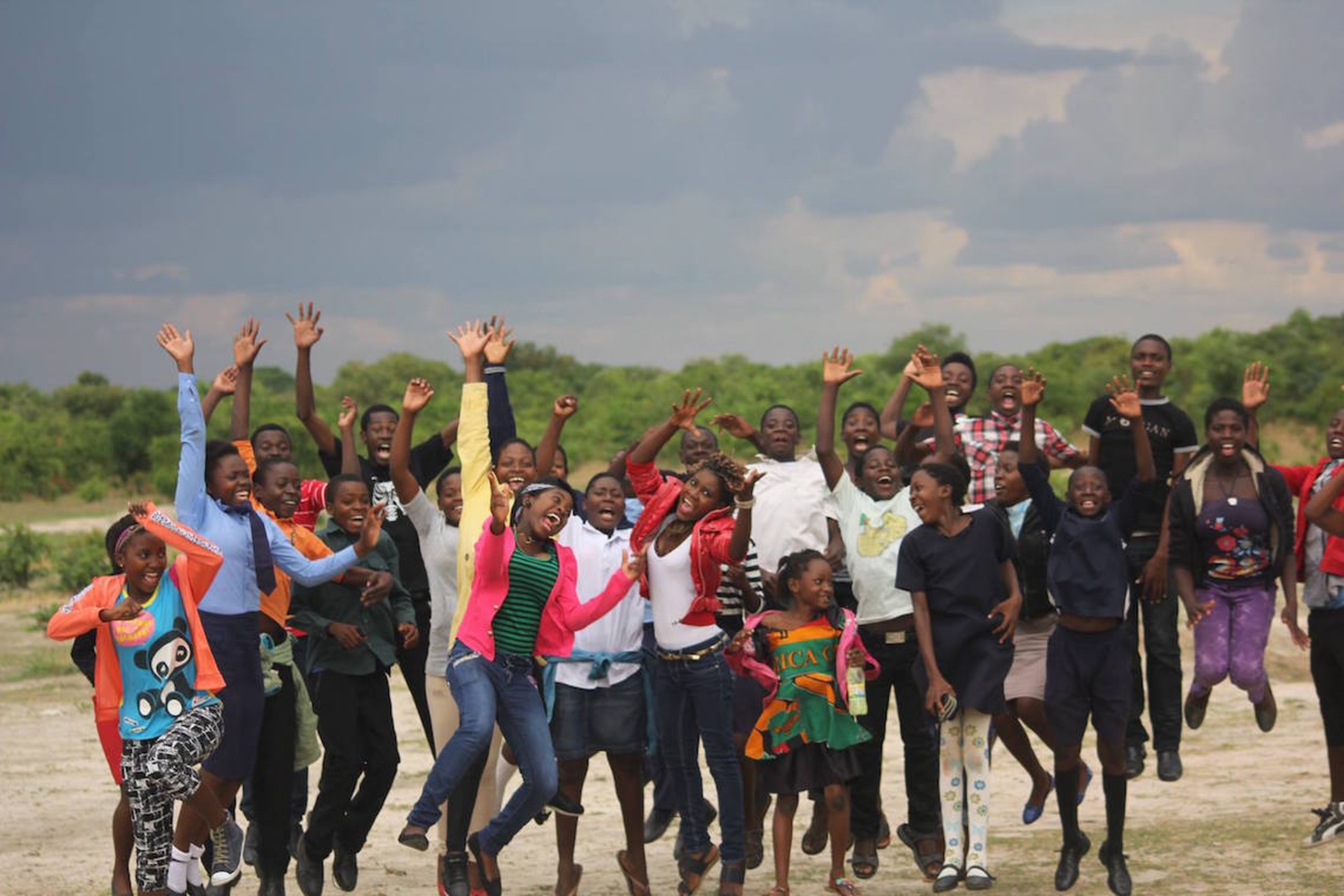 The Barefeet Theatre troupe in Lusaka, Zambia