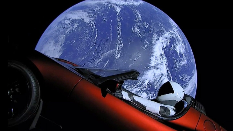 falcon heavy elon musk tesla david bowie