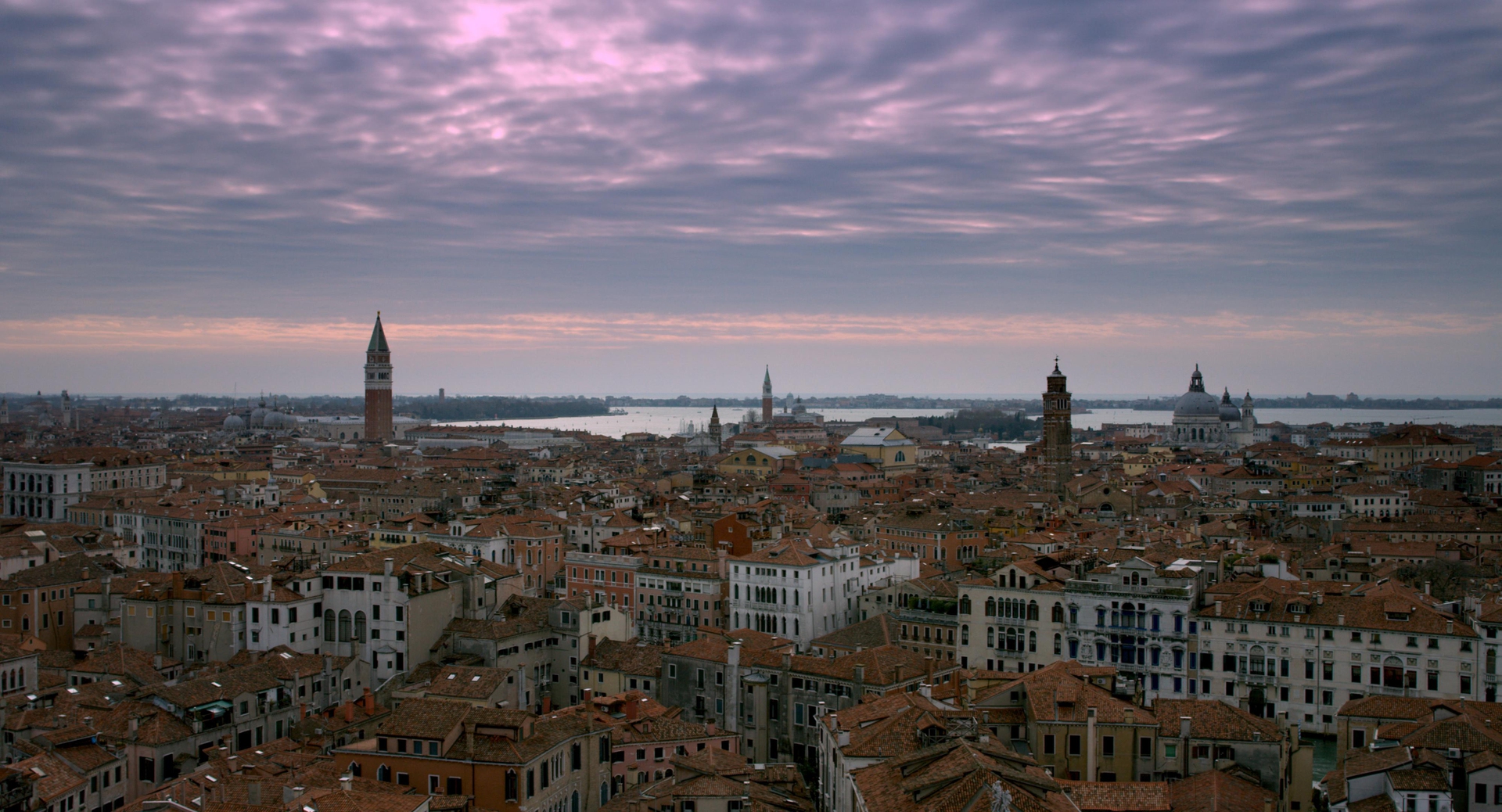 Venezia vista dall'alto nel docufilm Tintoretto. Un ribelle a Venezia