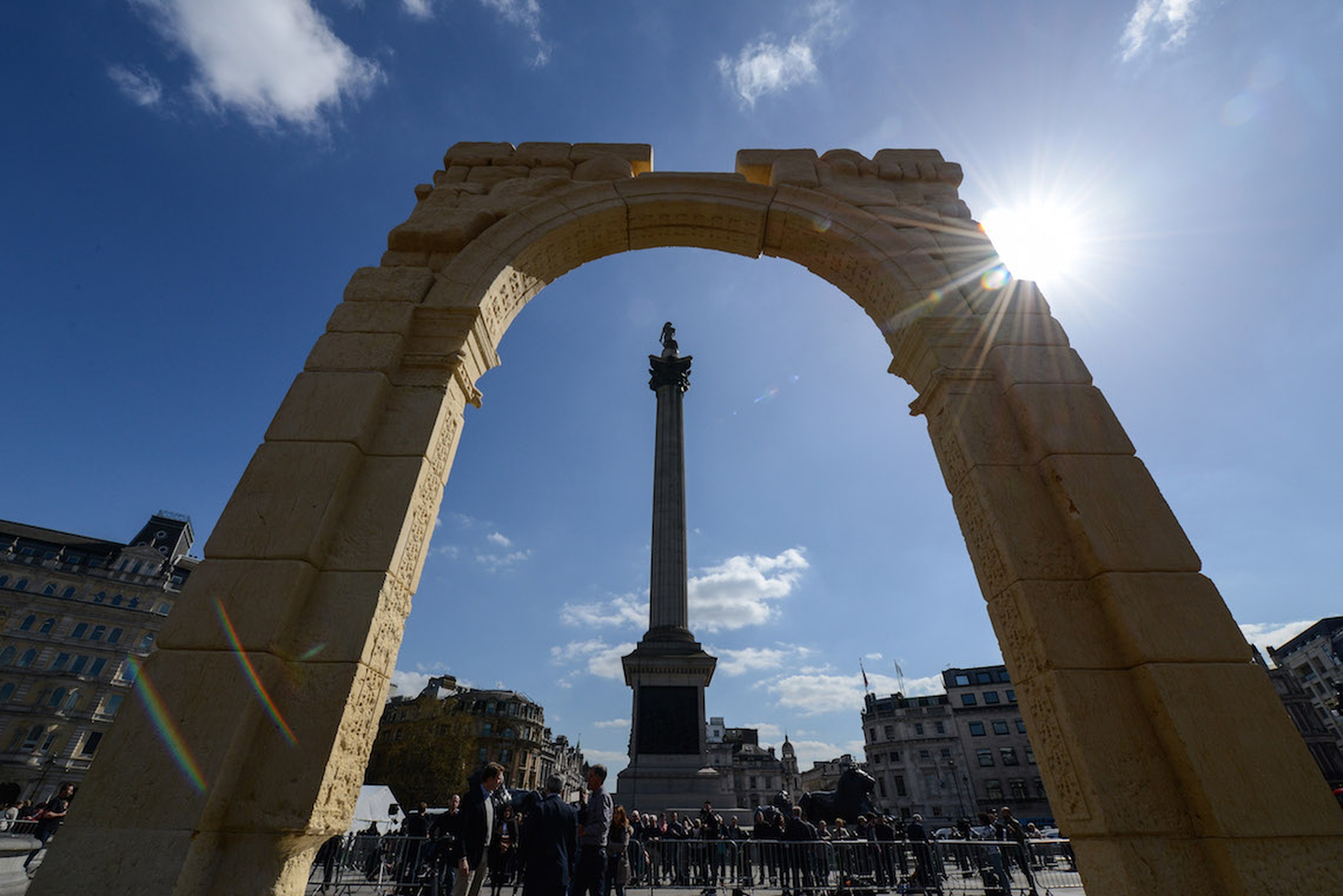 L'arco di Palmira ricostruito a Trafalgar Square