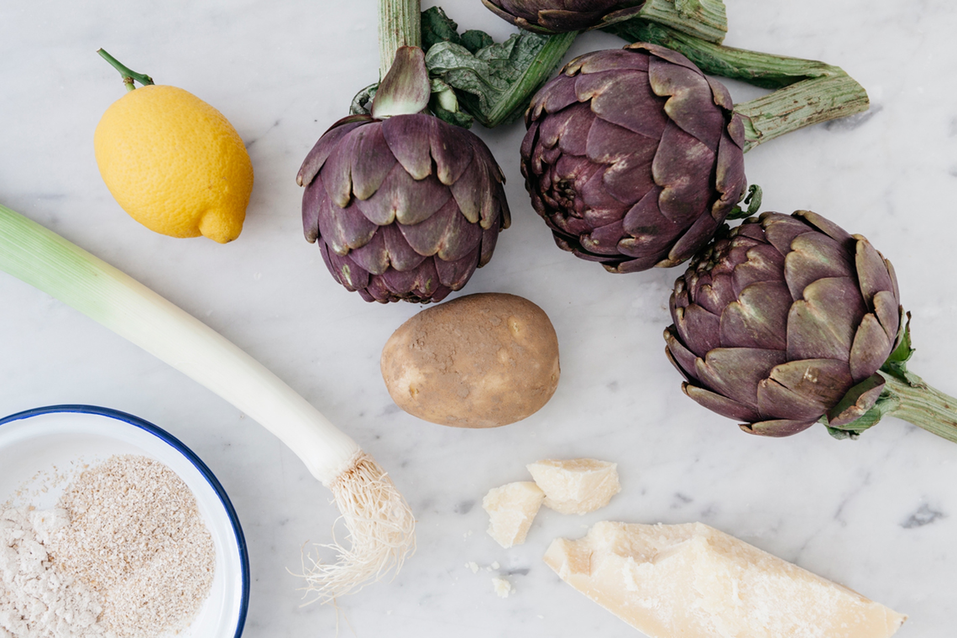 Carciofi gratinati al forno con crusca di avena