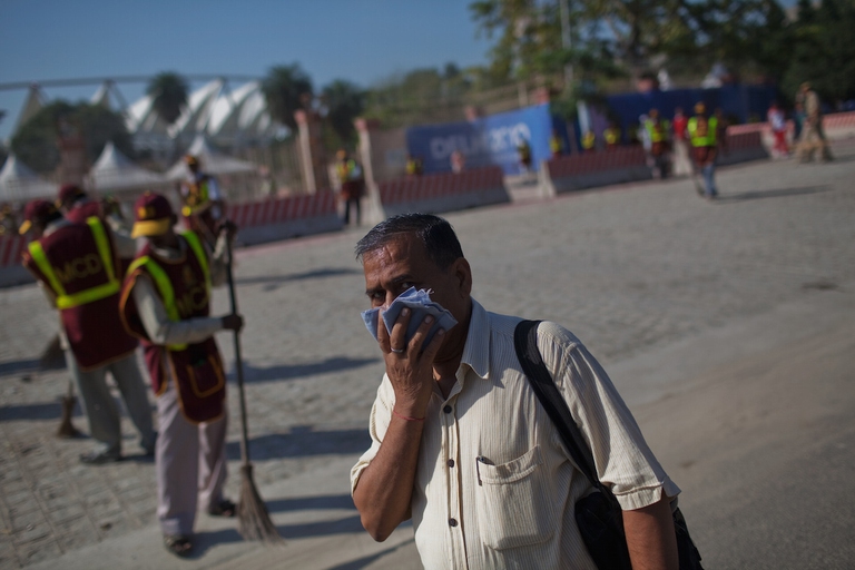 Pollution in New Delhi reached unbearable levels © Daniel Berehulak/Getty Images