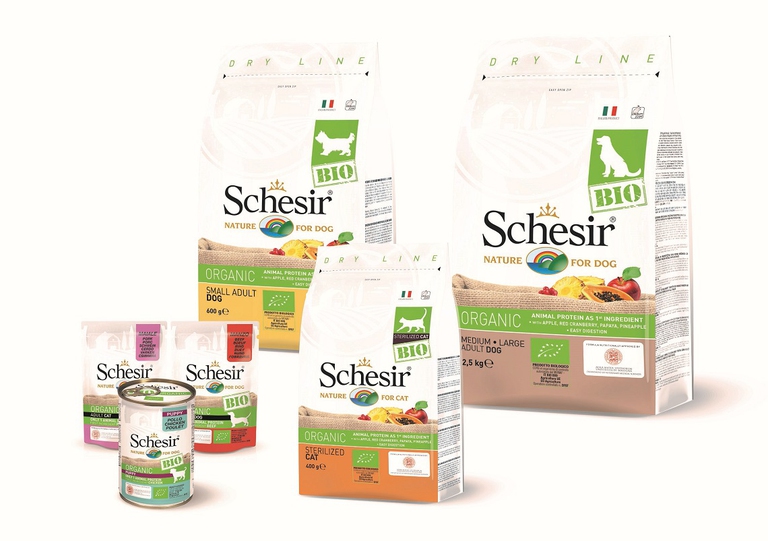 La nuova linea di pet food biologico di Schesir
