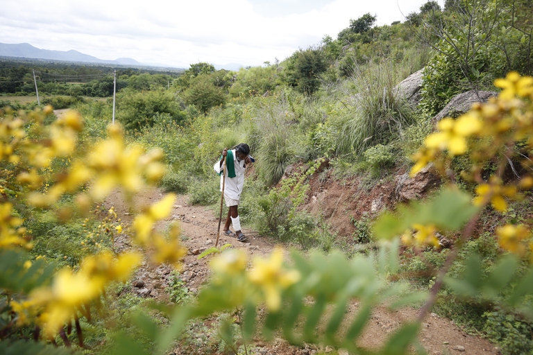 Il pastore indiano Kalmane Kamegowda