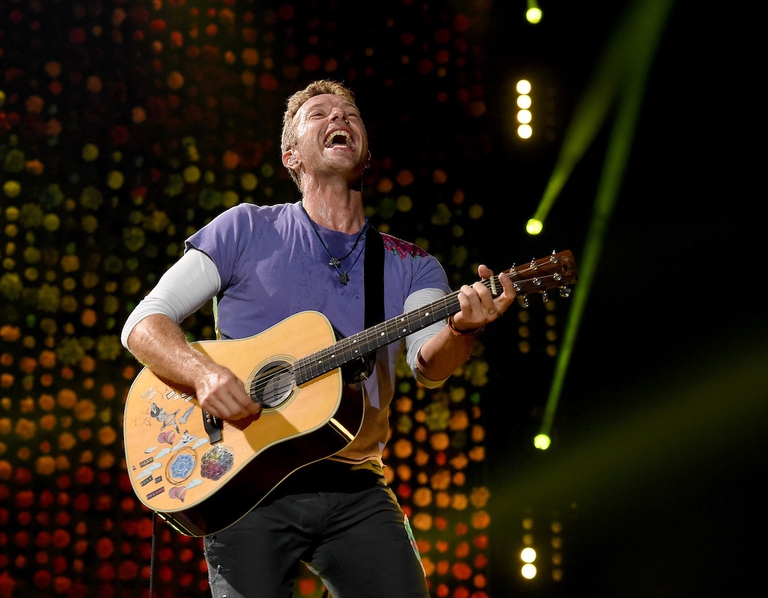 Chris Martin dei Coldplay.