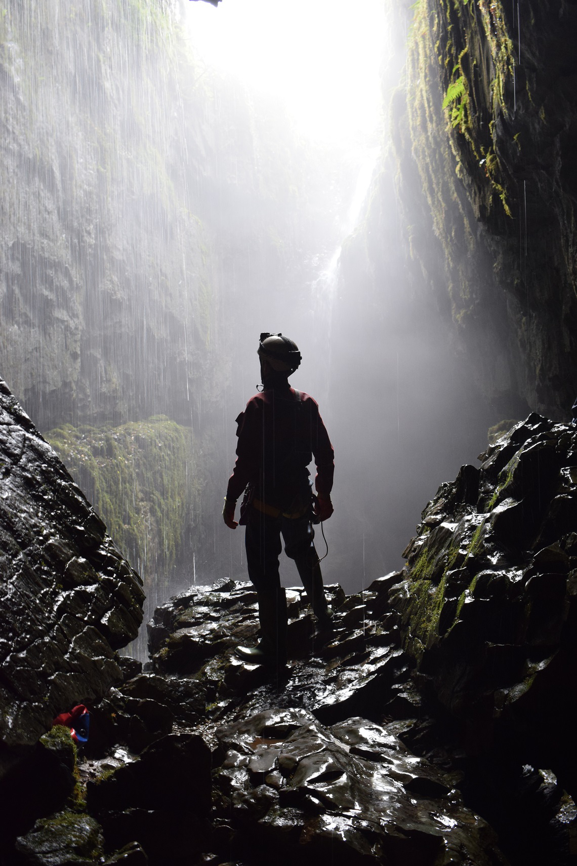 Caverna nel parco nazionale di Yorkshire Dales