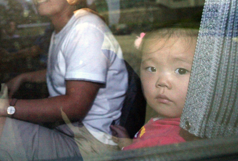 Bambina rifugiata politica nordcorea. Foto di Chung Sung-Jun/Getty Images