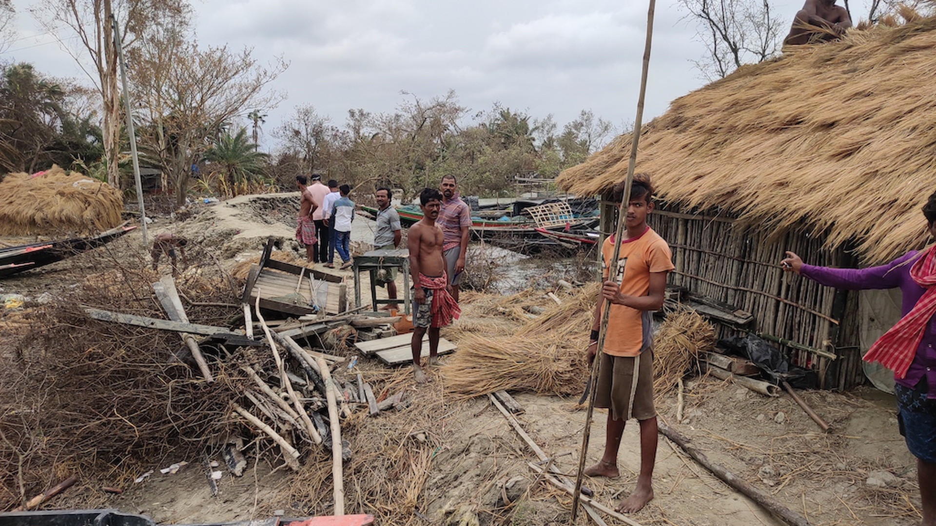 The aftermath of Cyclone Amphan