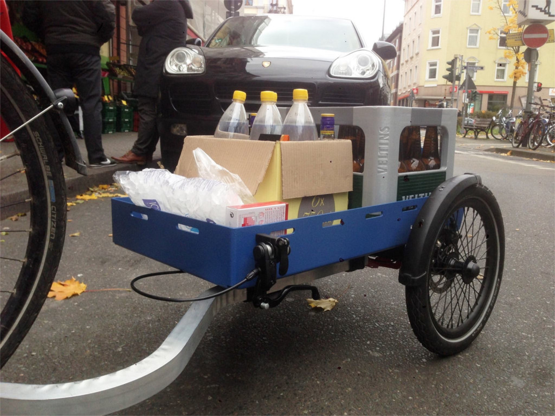 carrello che si puo attaccare bicicletta