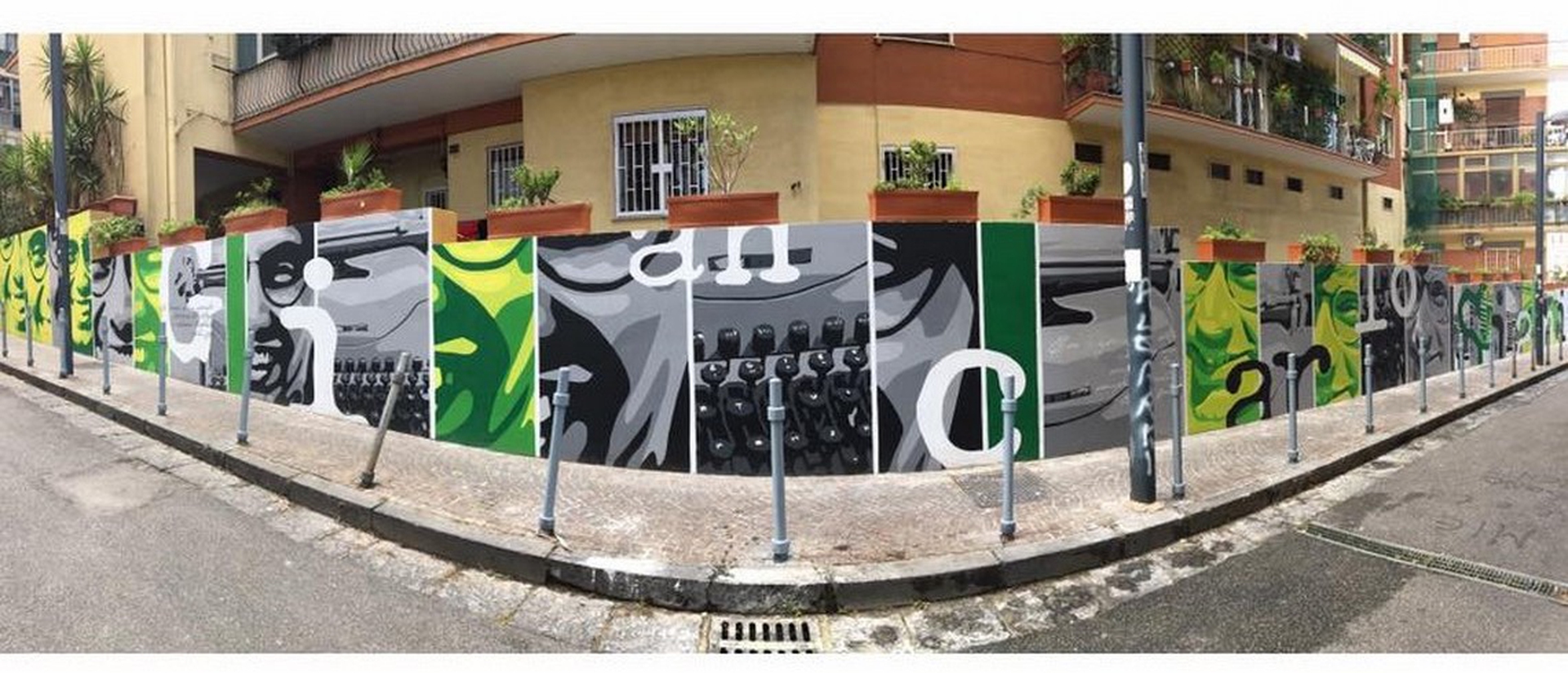 Un murale per Giancarlo Siani di Orticanoodles