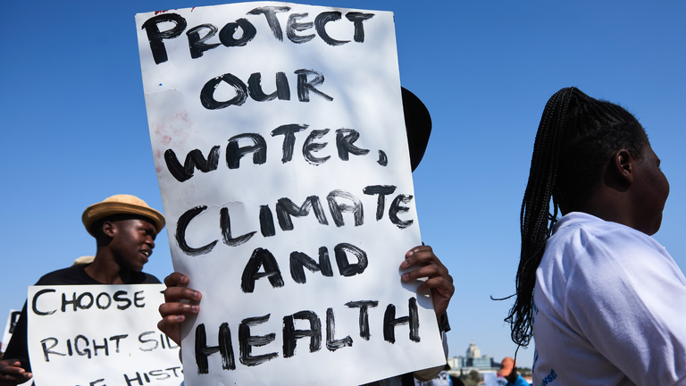 Africa climate protest
