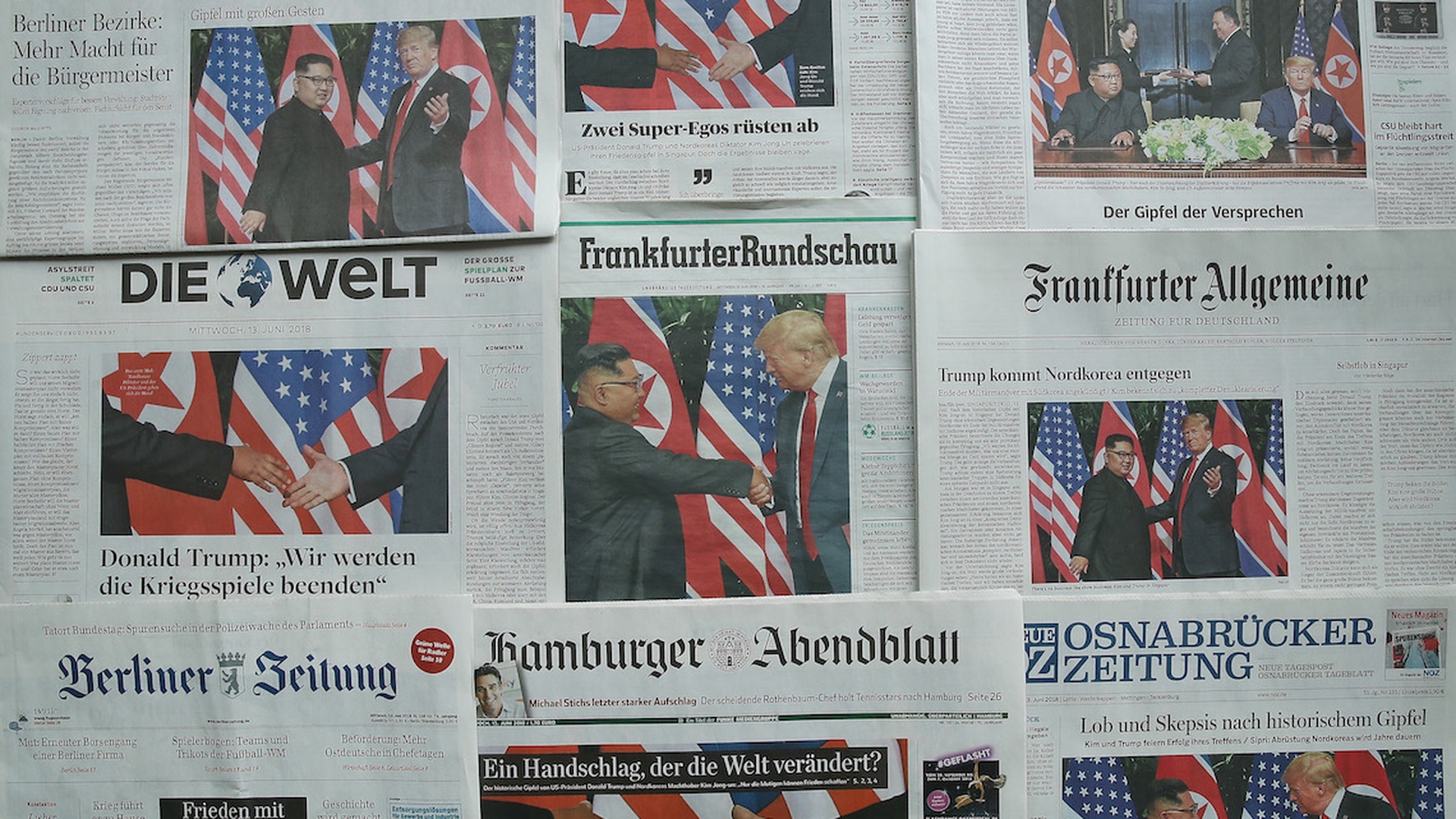 Donald Trump meets Kim Jong-un