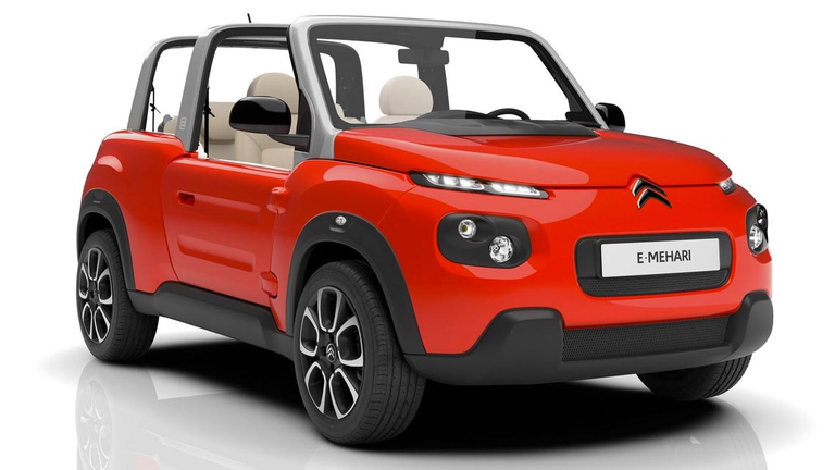 Citroen E-Mehari: la foto ufficiale.