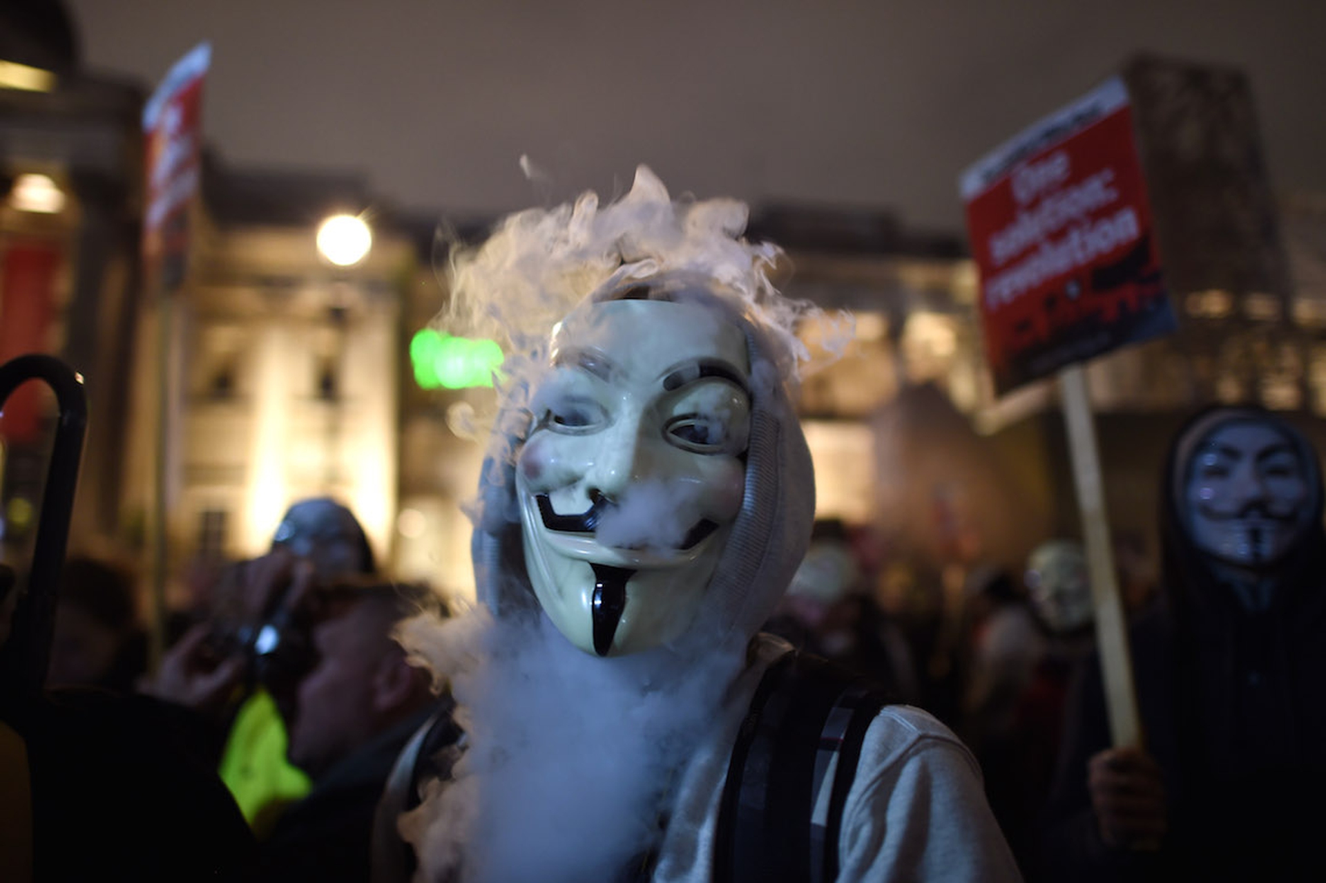 Million Mask March Londra 2015