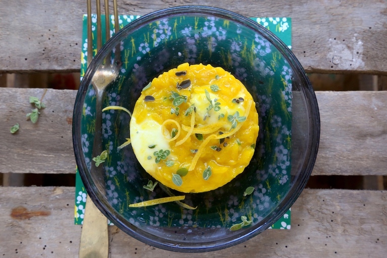 Tortino di risotto giallo