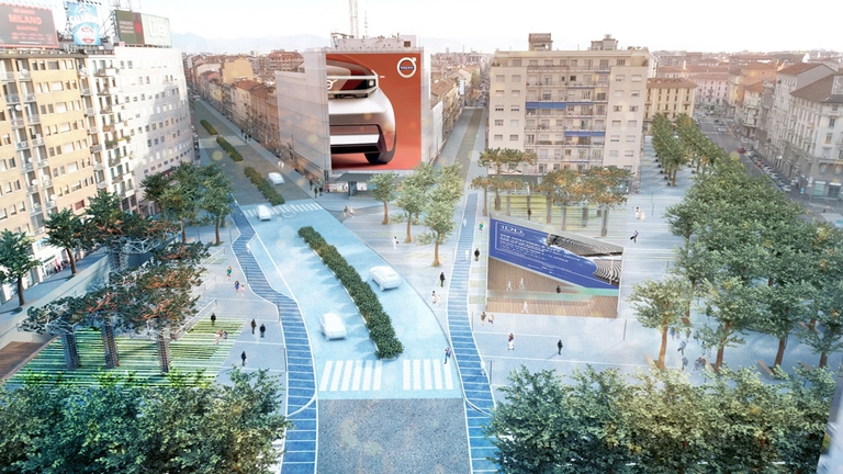 Il Volvo Studio durante la Design Week è animato da molti incontri e iniziative. Inoltre, il marchio svedese ha rinnovato la partnership con l'Innovation Design District con l’obiettivo di sostenere il progetto Milano Future City dedicato alla città. ©Volvo