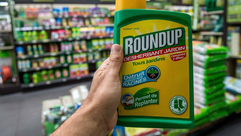 Una confezione di Roundup, erbicida a base di glifosato prodotto dalla Bayer