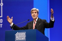 Cosa ha detto John Kerry su agricoltura e clima al summit Seeds&Chips 2018
