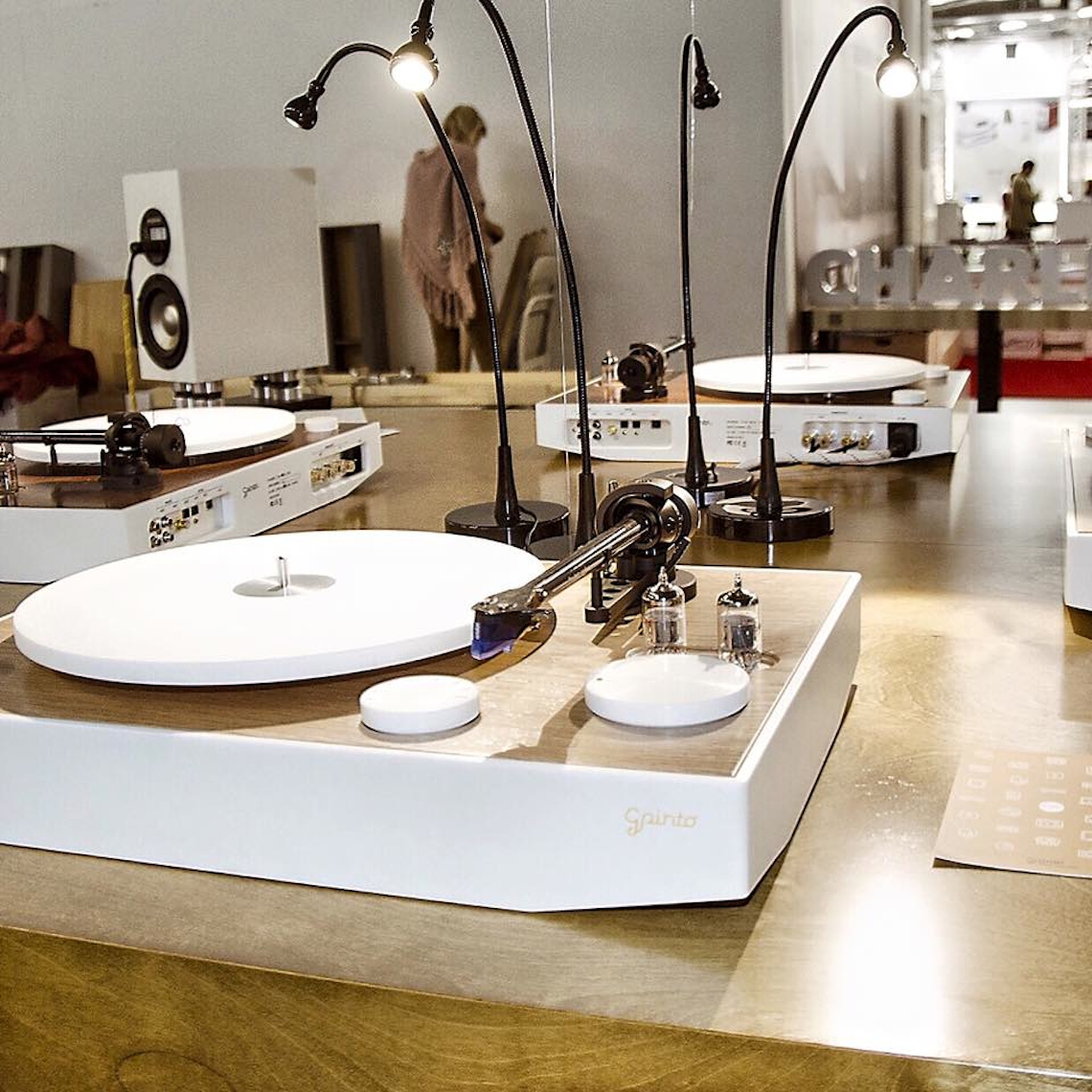 On turntable exhibition