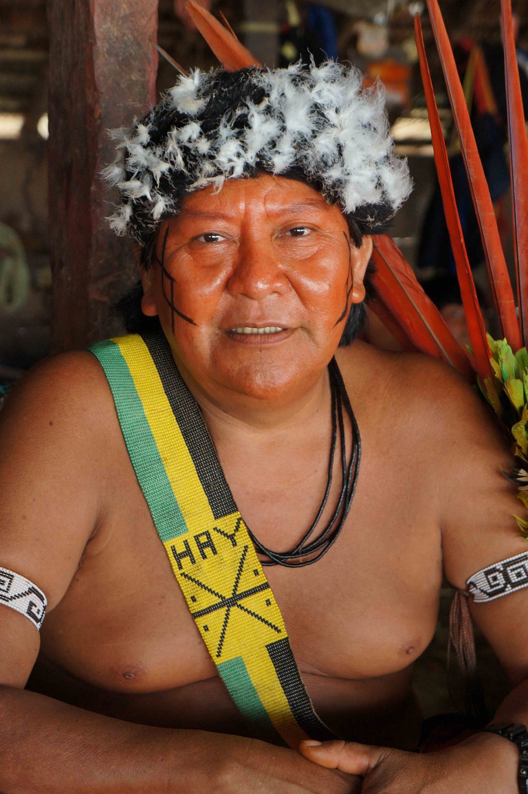 Il leader indigeno yanomami Davi Kopenawa