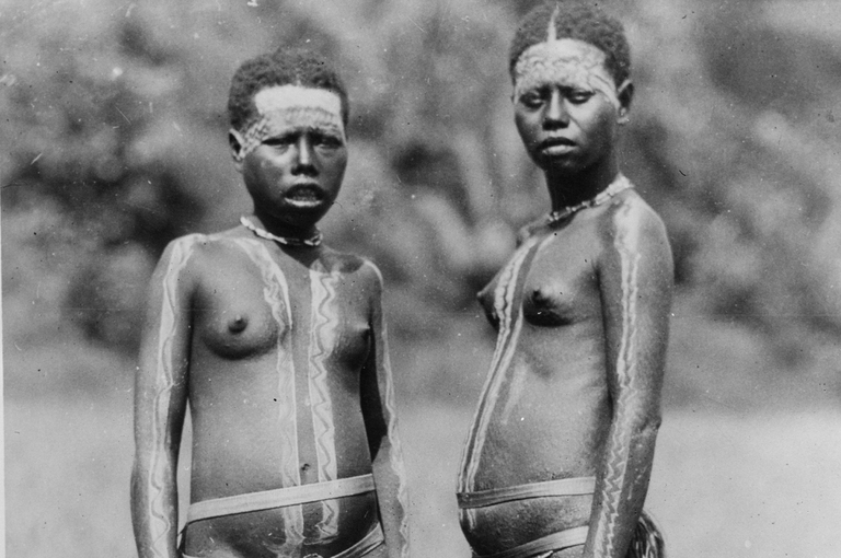 Inhabitants of the Andaman Island in India in 1926