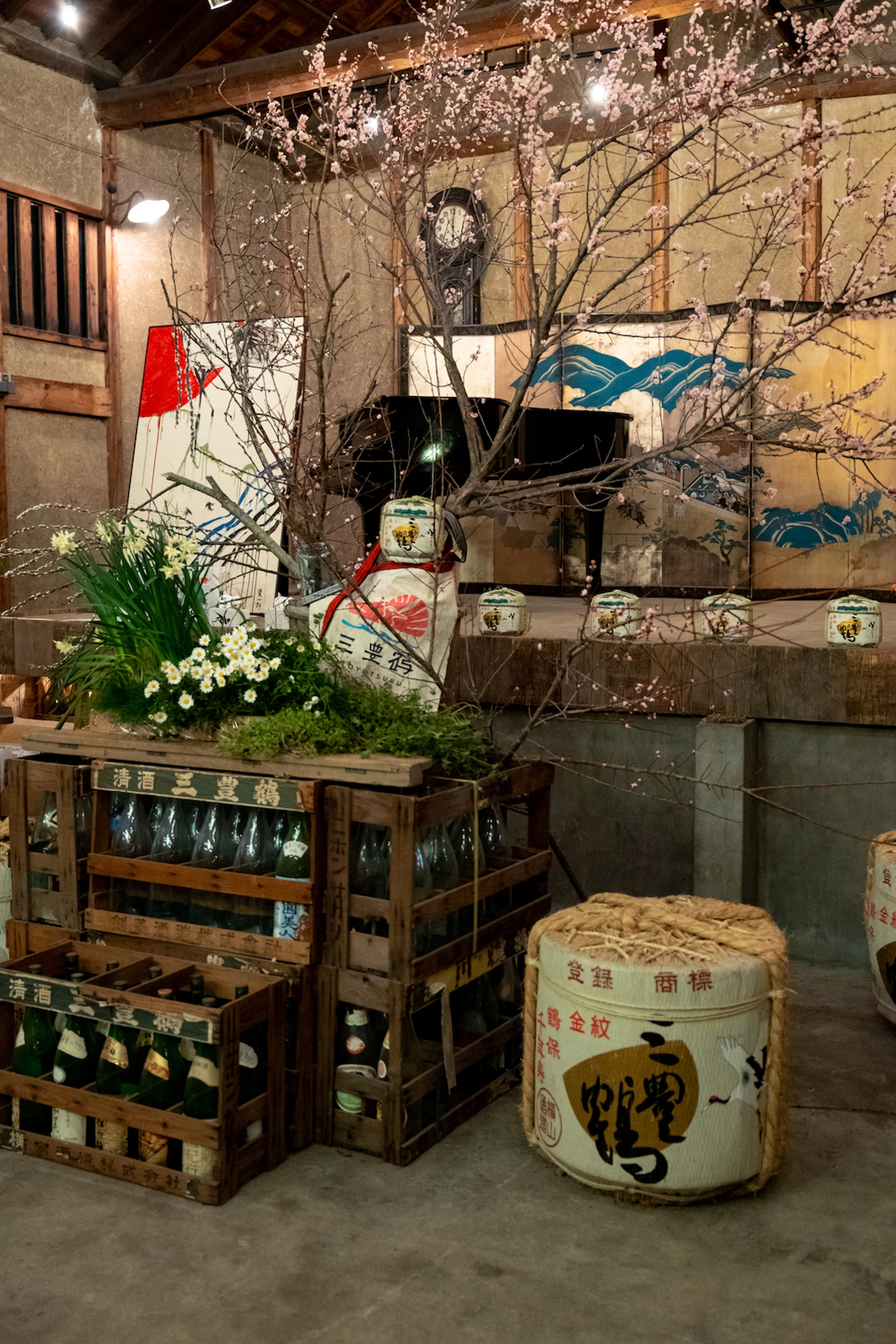 Vecchia fabbrica di Sake trasformata in ristorante