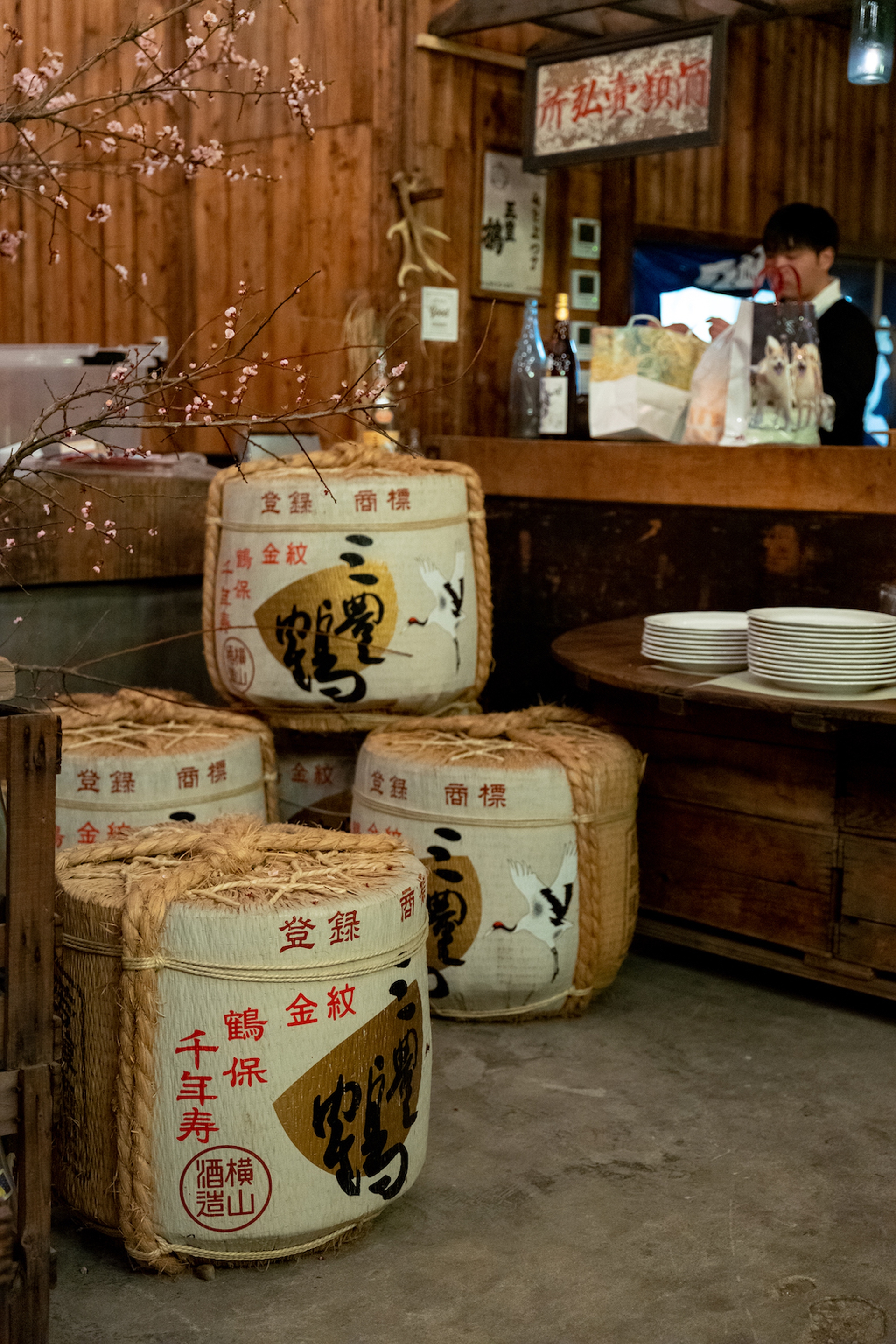 Vecchia fabbrica di Sake trasformata in ristorante