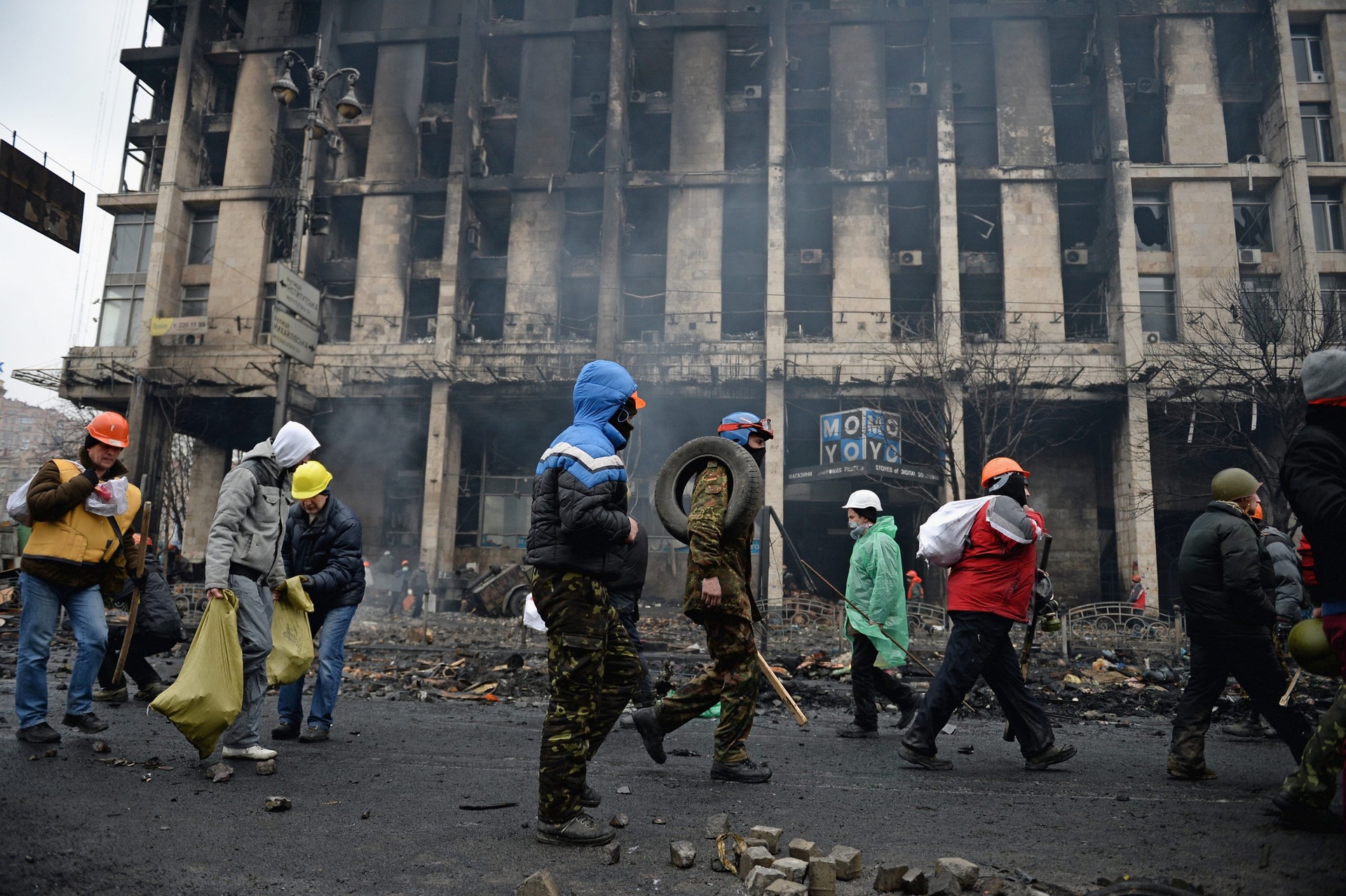 Kiev, immagini di guerra