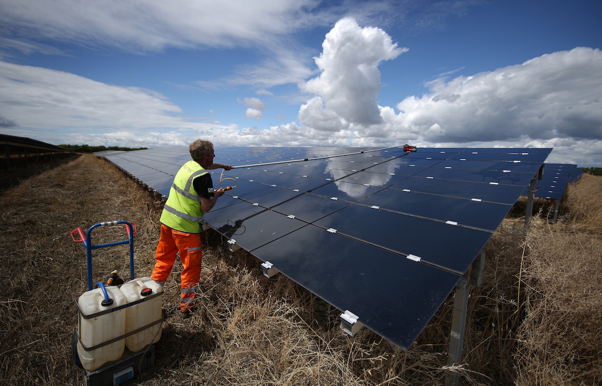 pulizia pannelli solari