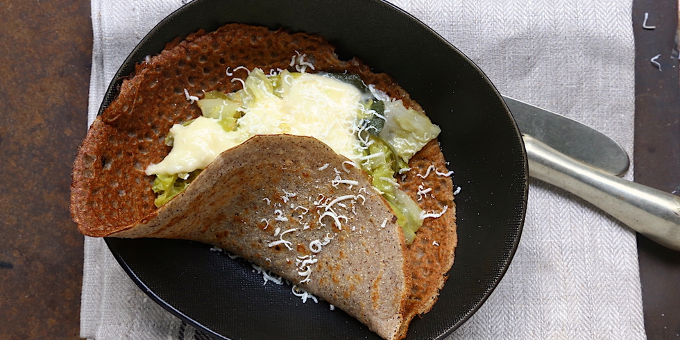 Crepes di grano saraceno “pizzoccherate”