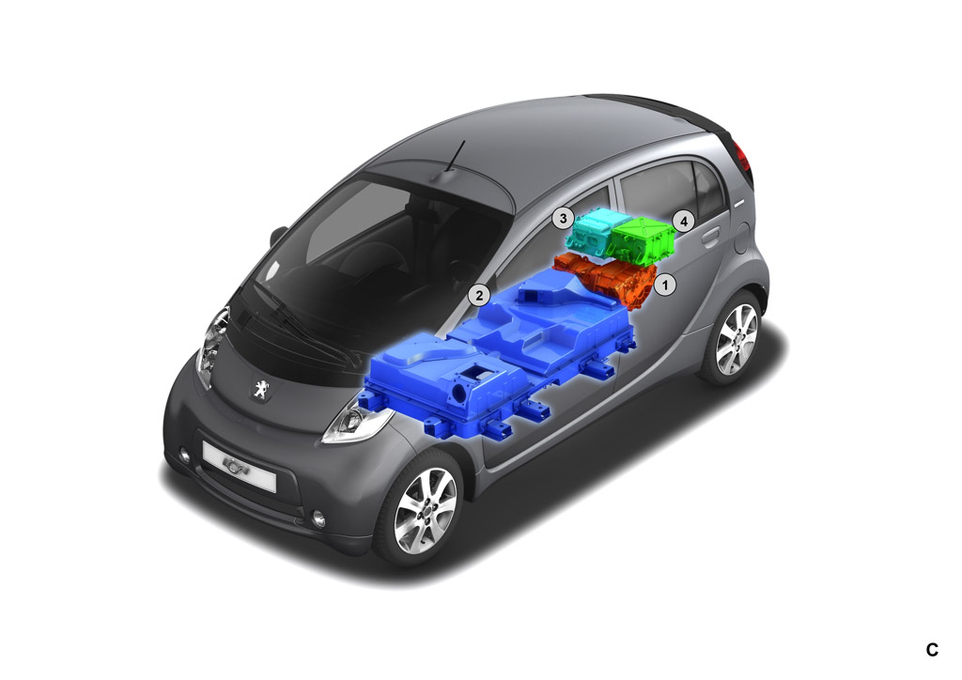 Peugeot iOn, l'auto ecologica